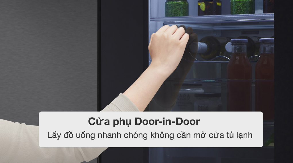 Tủ lạnh LG Inverter 655 lít Side By Side InstaView Door-in-Door GR-Q257MC